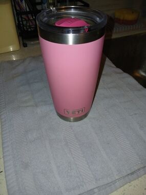 YETI Pink Stainless Steel Tumbler